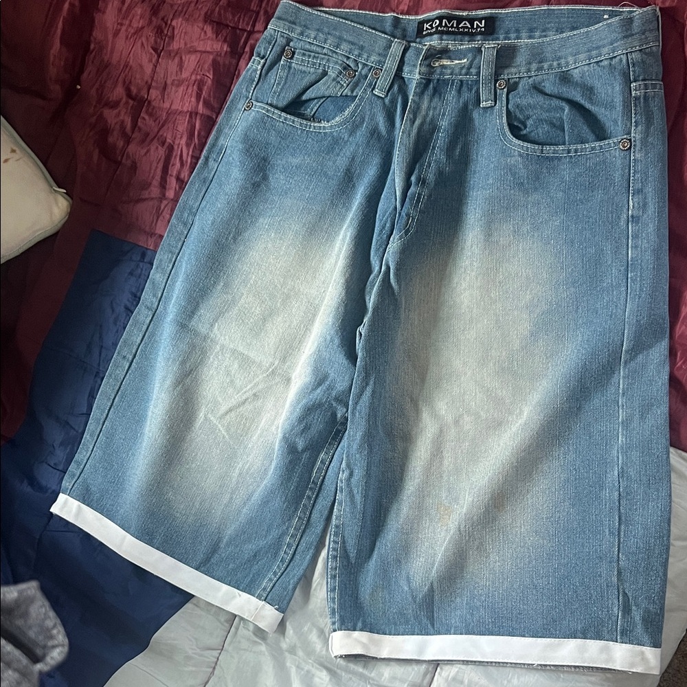 Blue Denim Men's Shorts